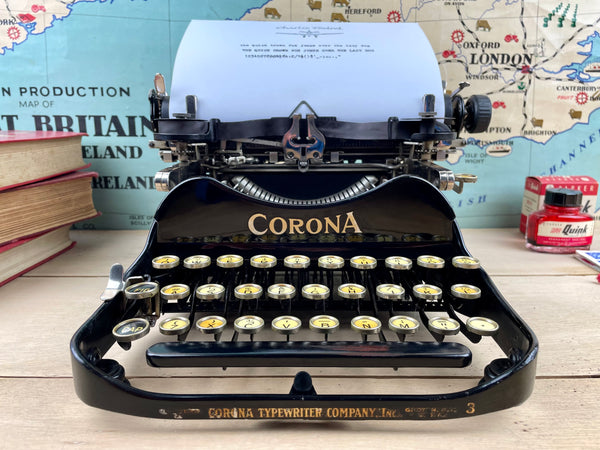 Typewriter, 1921  Folding Corona 3