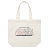 Typewriting Chart Canvas Tote Bag
