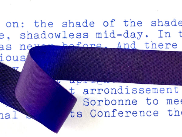 Blue Typewriter Ribbon