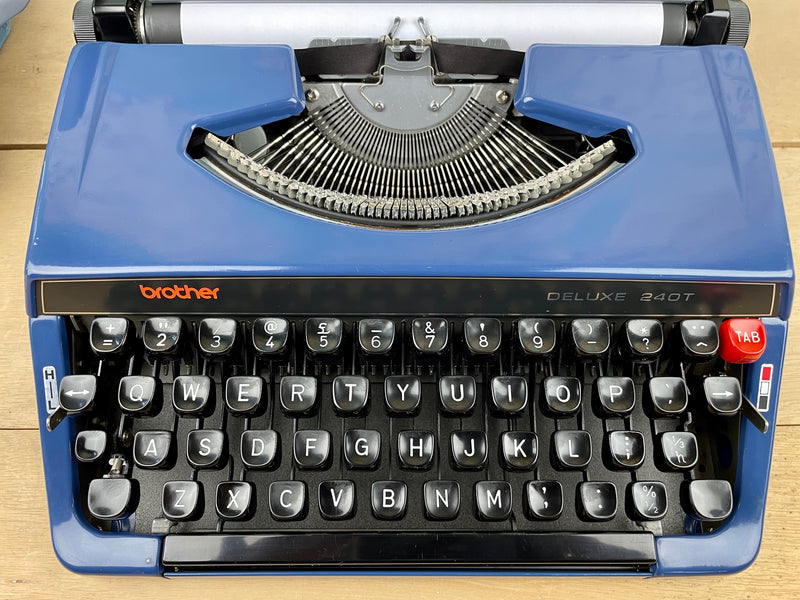 Typewriter,  Brother Deluxe 240 with Cubic Typeface