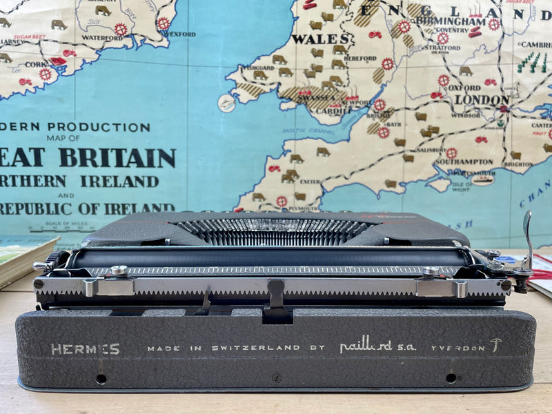 Typewriter, 1948 Hermes Baby portable