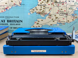 Typewriter,  Blue Silver Reed Silverette II