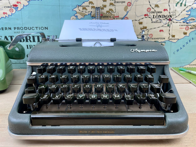 Typewriter, 1959 Olympia SM 2 with New Platen