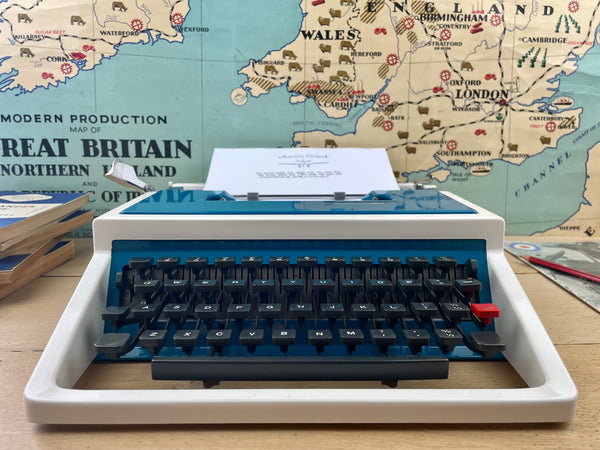 Typewriter, Underwood 315 - Blue