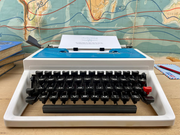 Typewriter, Underwood 315 - Blue