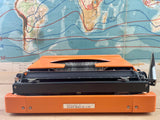 Typewriter, Orange Silver Reed 100