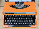 Typewriter, Orange Silver Reed 100