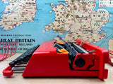 Typewriter, 1971 Olivetti Valentine with Uncommon Cubic Typeface