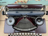 Typewriter, 1927 Rare Bergundy Royal  Portable