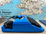 Typewriter,  Blue Silver Reed Silverette II