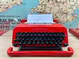 Typewriter, 1971 Olivetti Valentine with Uncommon Cubic Typeface