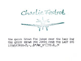 Typewriter,  Blue Silver Reed Silverette II
