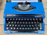 Typewriter,  Blue Silver Reed Silverette II