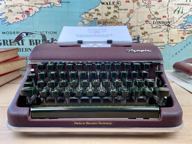 Typewriter, 1956 Olympia SM3 with New Platen