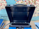 Typewriter,  Blue Silver Reed Silverette II