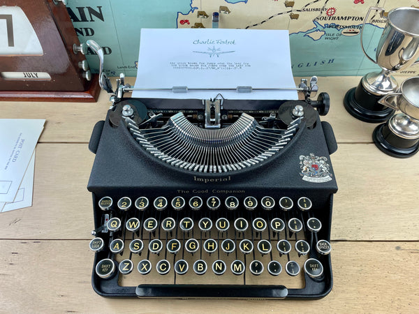 Imperial No 1 Typewriter