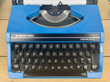 Typewriter,  Blue Silver Reed Silverette II