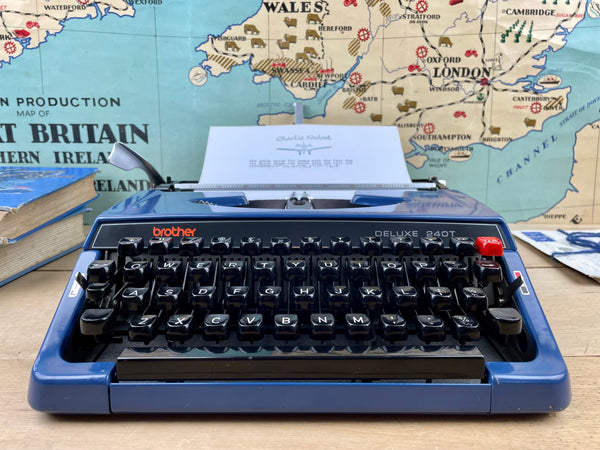 Typewriter,  Brother Deluxe 240 with Cubic Typeface