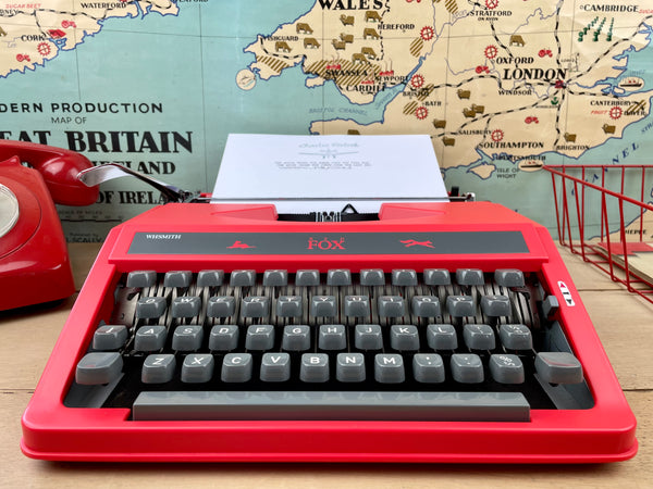 Typewriter,  WH Smith Red Fox