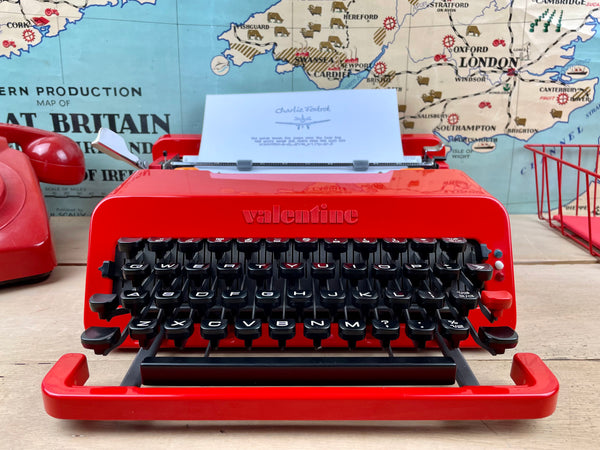 Typewriter, 1969 Olivetti Valentine