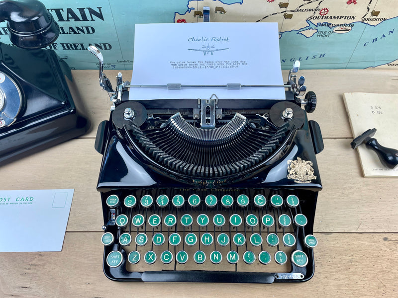 Imperial No1 Typewriter with Rare Green Keys