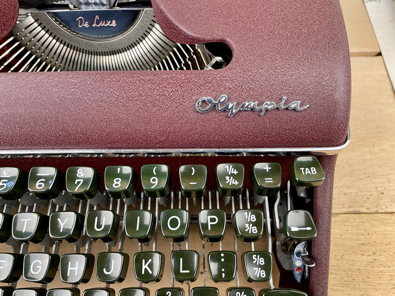 Typewriter, 1956 Olympia SM3 with New Platen