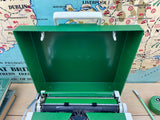 Typewriter, Rare Green Olympia Traveller de Luxe