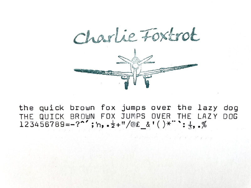 Typewriter,  Brother Deluxe 240 with Cubic Typeface