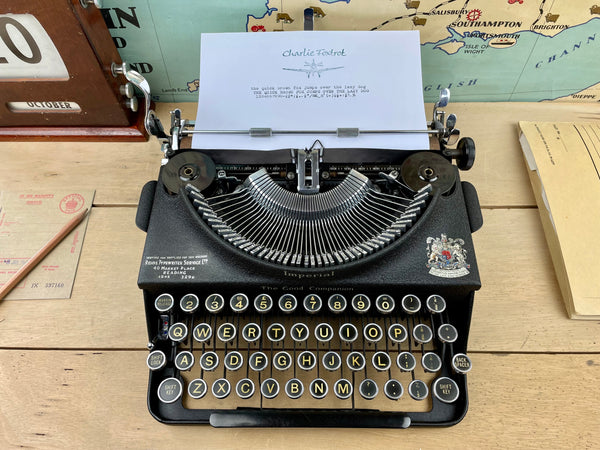 1946 Imperial No 1 Typewriter