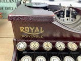 Typewriter, 1927 Rare Bergundy Royal  Portable