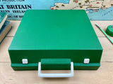 Typewriter, Rare Green Olympia Traveller de Luxe