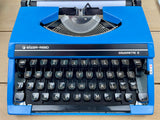 Typewriter,  Blue Silver Reed Silverette II