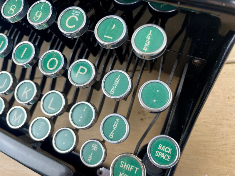 Typewriter, 1939 Imperial Good Companion No1 with Rare Green Keys