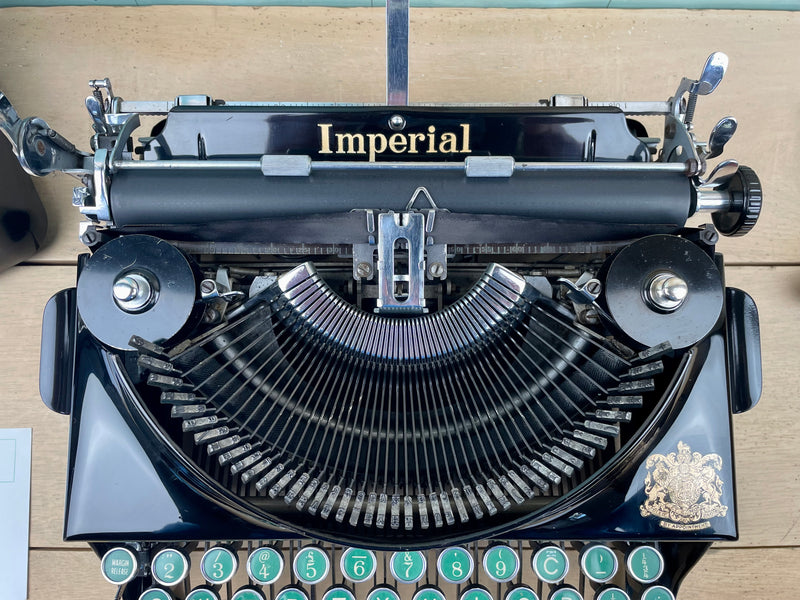 Typewriter, 1939 Imperial Good Companion No1 with Rare Green Keys