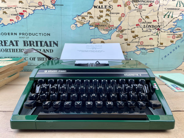 Typewriter, Silver Reed Silverette II - Green