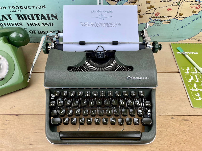 Olympia SM2 Typewriter with New Platen