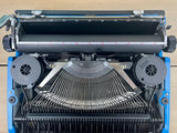 Typewriter,  Blue Silver Reed Silverette II