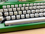 Typewriter, Rare Green Olympia Traveller de Luxe