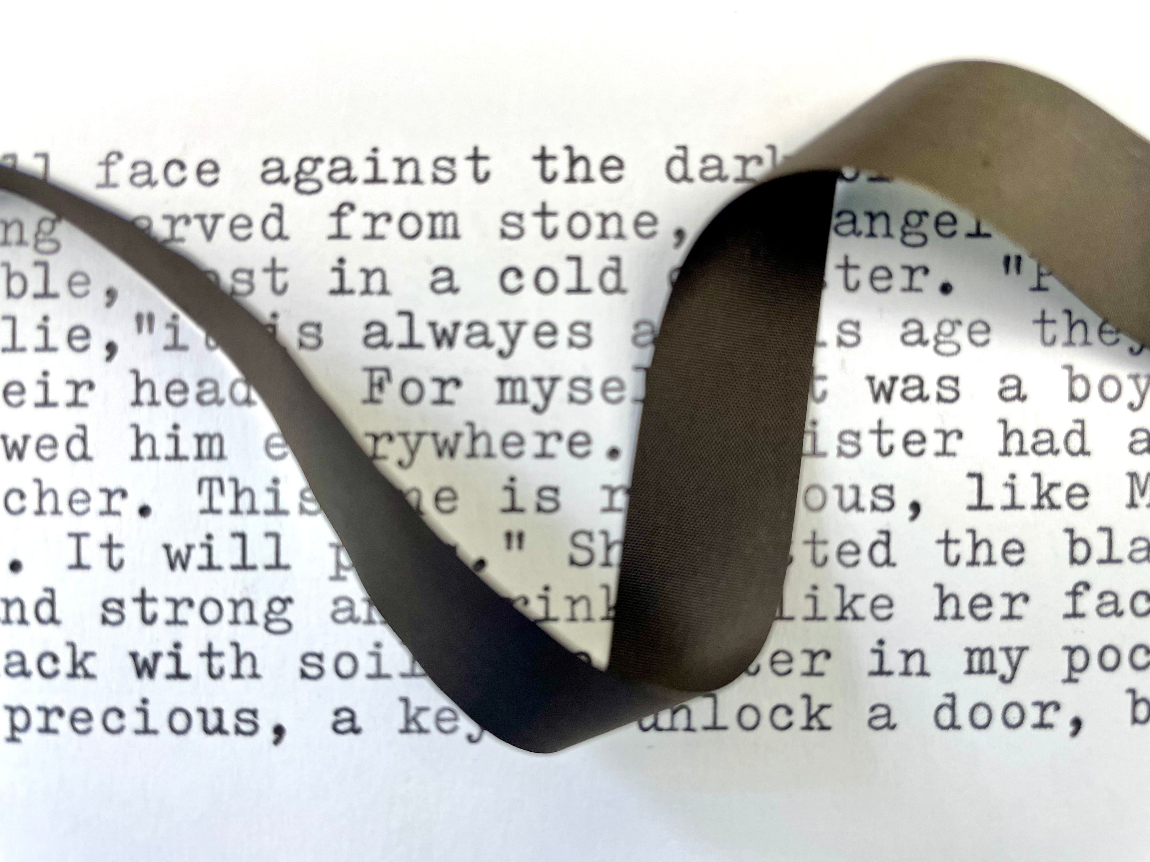 New Plain Black Typewriter Ribbon -No Spools - Ribbon Only – Charlie ...