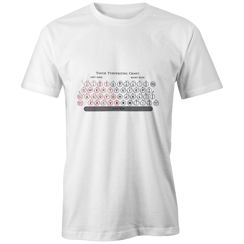 Typewriting Chart Unisex Organic Cotton T-Shirt