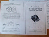 Rare Red 1930 Underwood Universal  Portable