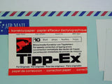 Vintage Tippex Typewriter papers from Charlie Foxtrot