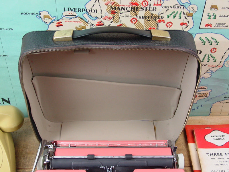 Rare Pink 1961 Olympia SF Portable