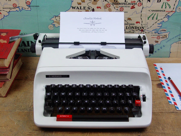 Hermes 305 typewriter from Charlie Foxtrot Typewriters