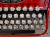 Rare Red 1930 Underwood Universal  Portable