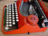 Rare Red 1930 Underwood Universal  Portable