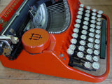 Rare Red 1930 Underwood Universal  Portable