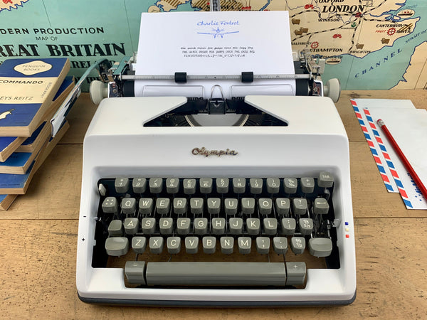 Olympia SM9 Typewriter from Charlie Foxtrot Typewriters