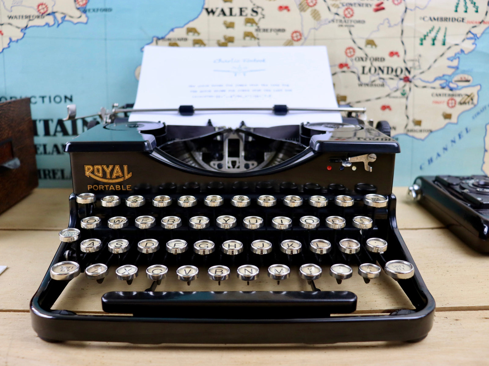 Typewriter , 1930 Royal Portable – Charlie Foxtrot