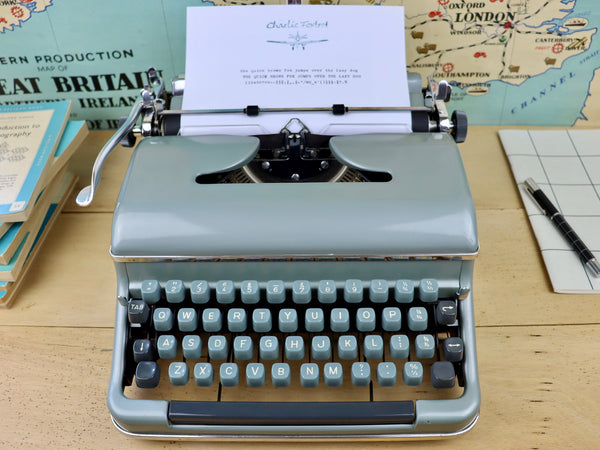 Blue Bird Typewriter